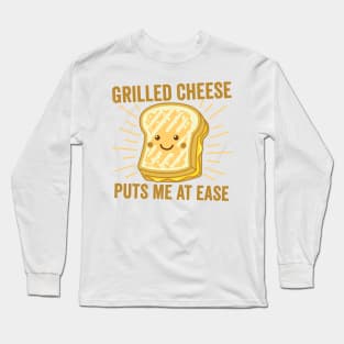 Grilled Cheese Cheesey Comfort Food Sandwich Long Sleeve T-Shirt